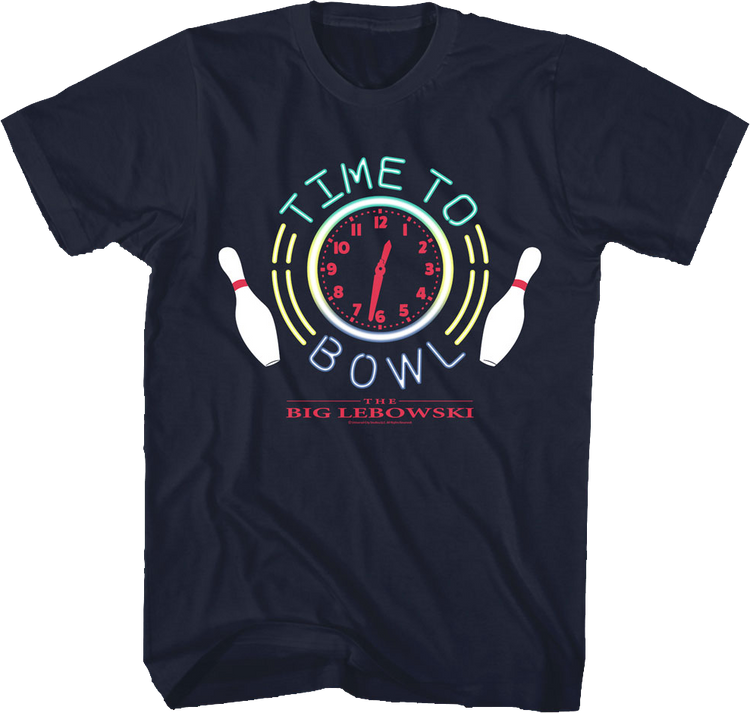 Time To Bowl Big Lebowski T-Shirt
