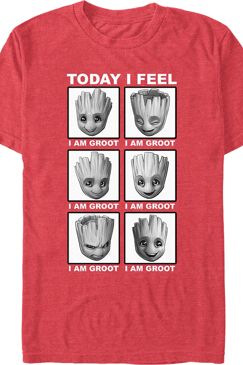 Today I Feel Groot Guardians Of The Galaxy T-Shirt