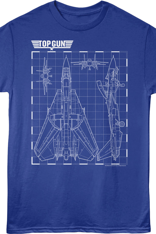 Tomcat Schematics Top Gun T-Shirt
