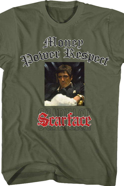 Tony Montana Money Power Respect Scarface T-Shirt