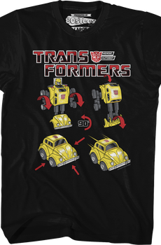 Bumblebee Form Steps Transformers T-Shirt