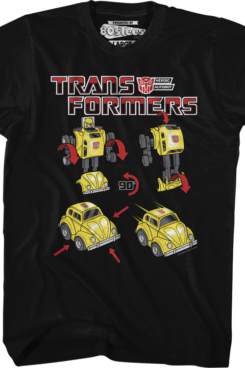 Bumblebee Form Steps Transformers T-Shirt