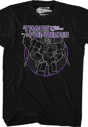 Starscream Circle Grid Transformers T-Shirt