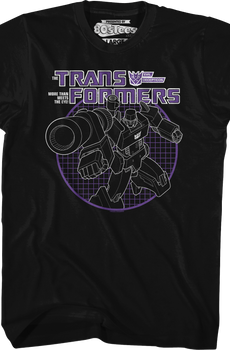 Megatron Circle Graph Transformers T-Shirt