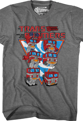 Optimus Prime Form Steps Transformers T-Shirt