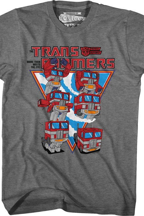 Optimus Prime Form Steps Transformers T-Shirt