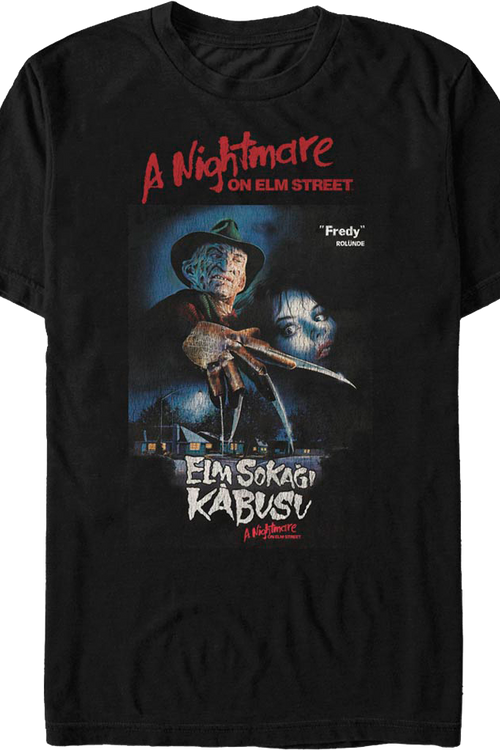 Turkish Poster A Nightmare On Elm Street T-Shirt