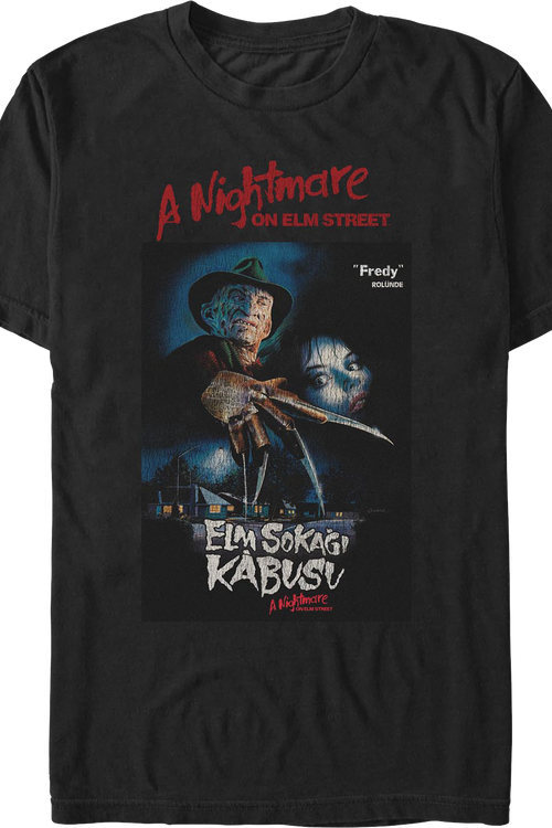 Turkish Poster Nightmare On Elm Street T-Shirt