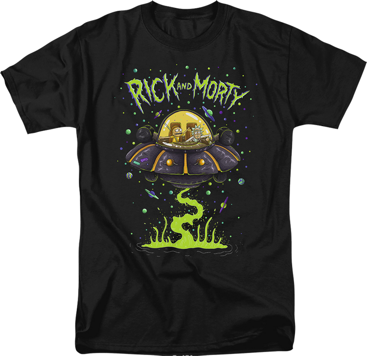 UFO Cruiser Rick And Morty T-Shirt