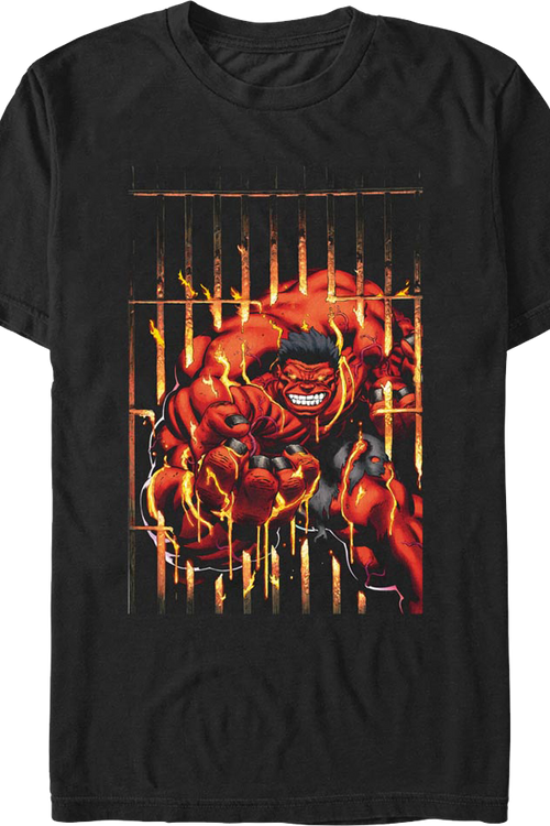 Uncaged Red Hulk Marvel Comics T-Shirt