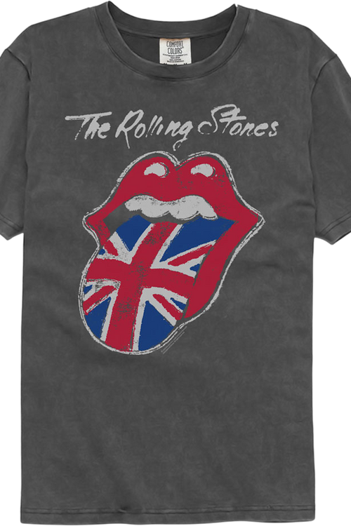 Union Jack Tongue Rolling Stones Comfort Colors Brand T-Shirt