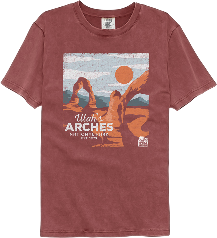 Utah's Arches National Park Comfort Colors Brand T-Shirt