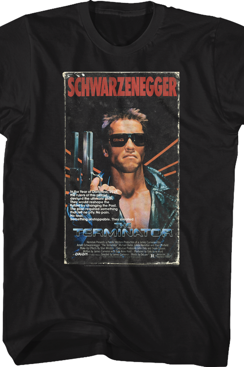 VHS Box Cover Artwork Terminator T-Shirt