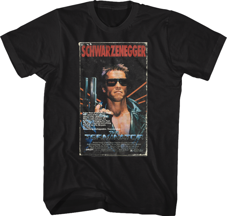 VHS Box Cover Artwork Terminator T-Shirt