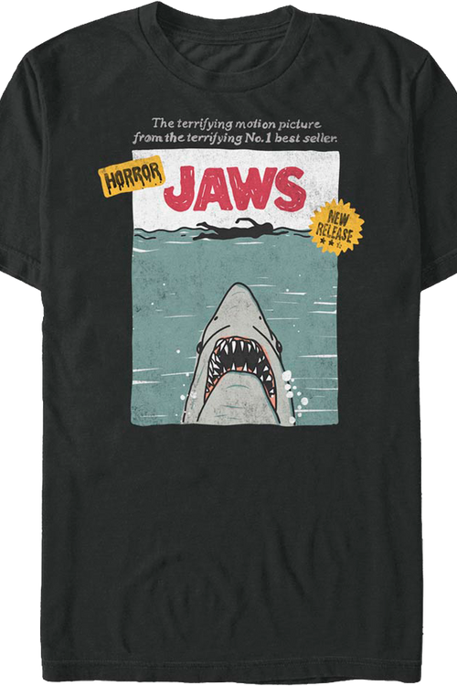 VHS Cover Artwork Jaws T-Shirt