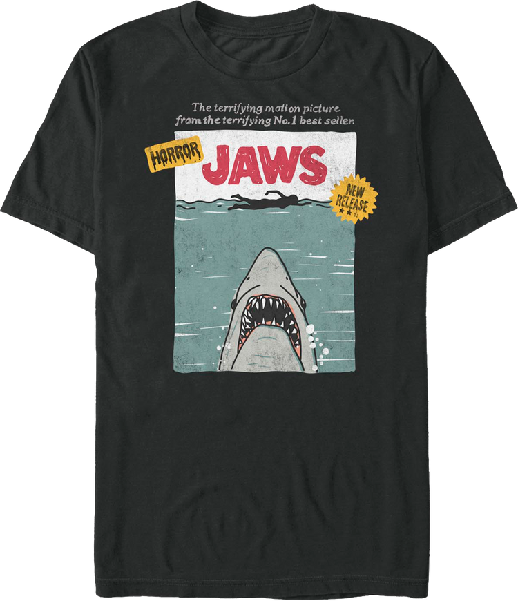 VHS New Release Jaws T-Shirt