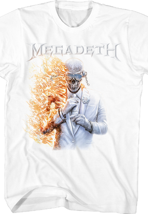 Vic Rattlehead Flames Megadeth T-Shirt