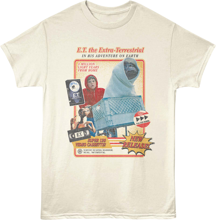 Video Cassette E.T. The Extra-Terrestrial T-Shirt