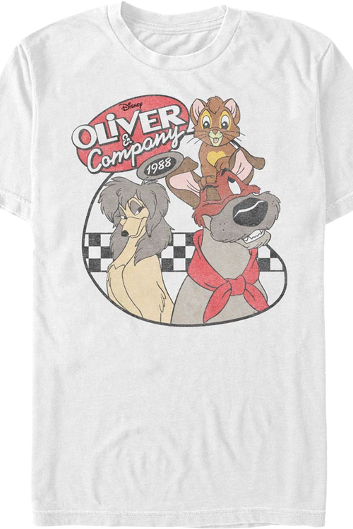 Vintage 1988 Oliver and Company Disney T-Shirt