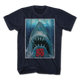 Vintage 50th Anniversary Poster Jaws T-Shirt thumbnail