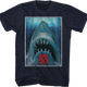 Vintage 50th Anniversary Poster Jaws T-Shirt thumbnail