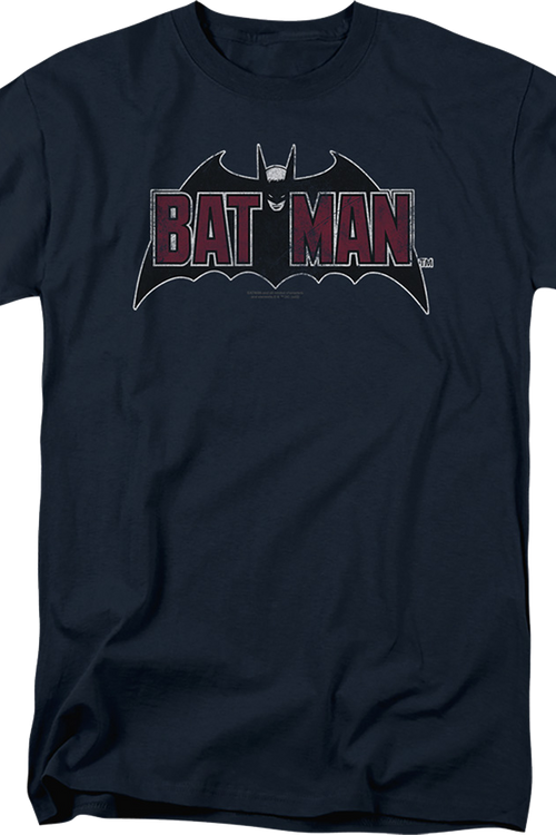 Vintage Blue Batman Logo DC Comics T-Shirt