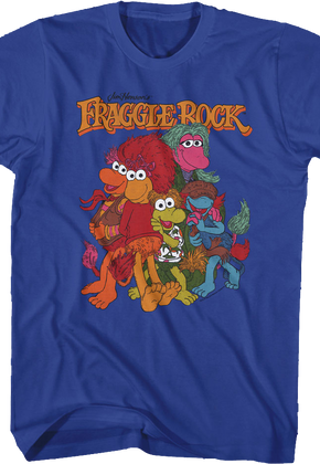 Vintage Blue Group Picture Fraggle Rock T-Shirt