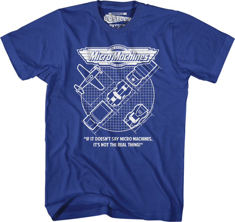 Vintage Blueprints Micro Machines T-Shirt