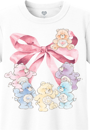 Vintage Bow Care Bears Crop Top