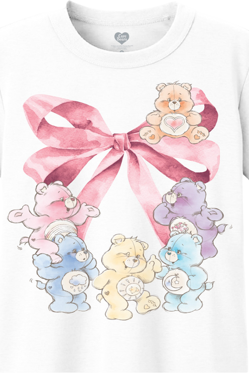 Vintage Bow Care Bears Crop Top
