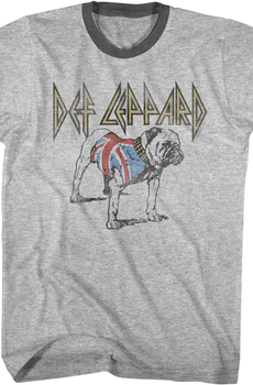 Vintage Bulldog Def Leppard Ringer Shirt