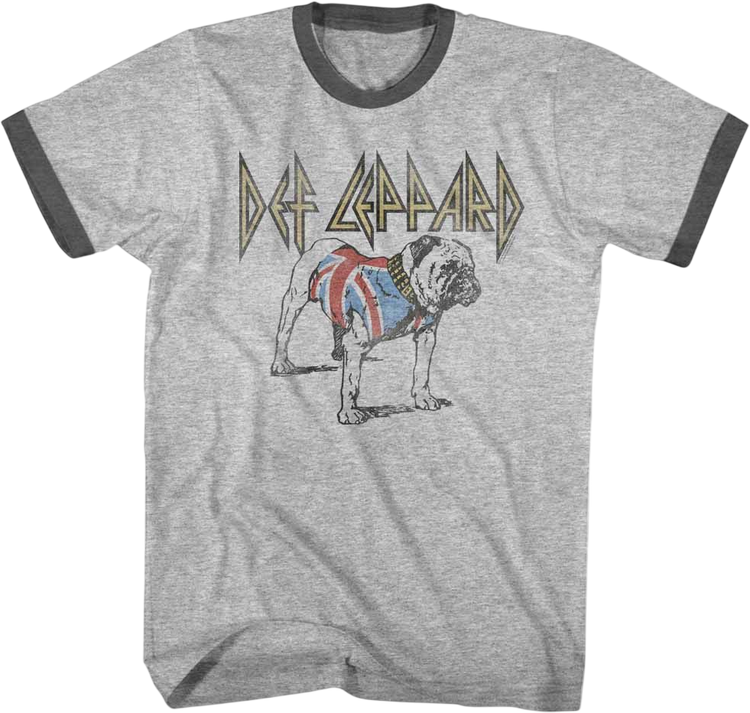 Vintage Bulldog Def Leppard Ringer Shirt
