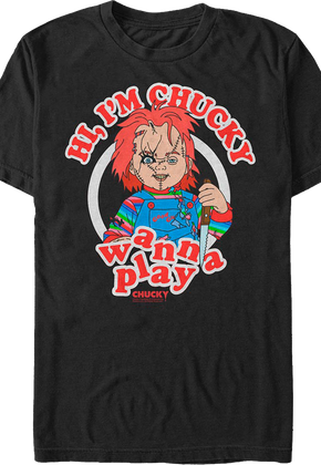 Vintage Chucky Wanna Play Child's Play T-Shirt
