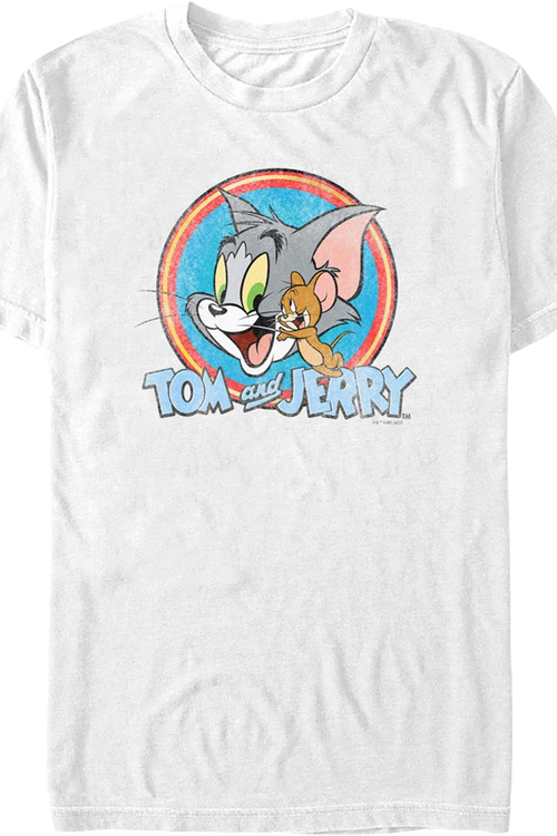 Vintage Circle Tom And Jerry T-Shirt