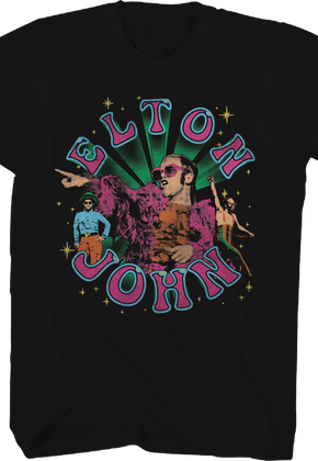 Vintage Collage Elton John T-Shirt