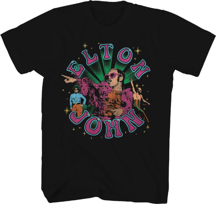 Vintage Collage Elton John T-Shirt