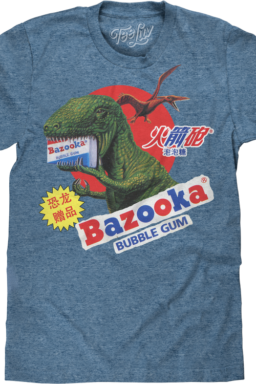 Vintage Dinosaur Bazooka Bubble Gum T-Shirt