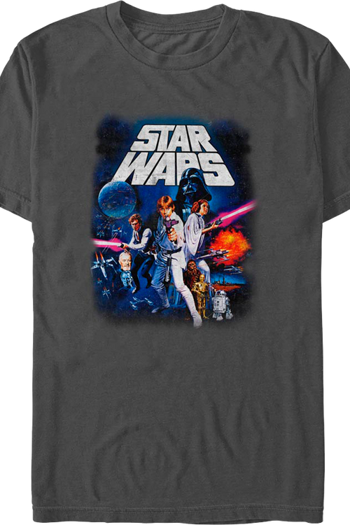 Vintage Episode IV Movie Poster Star Wars T-Shirt