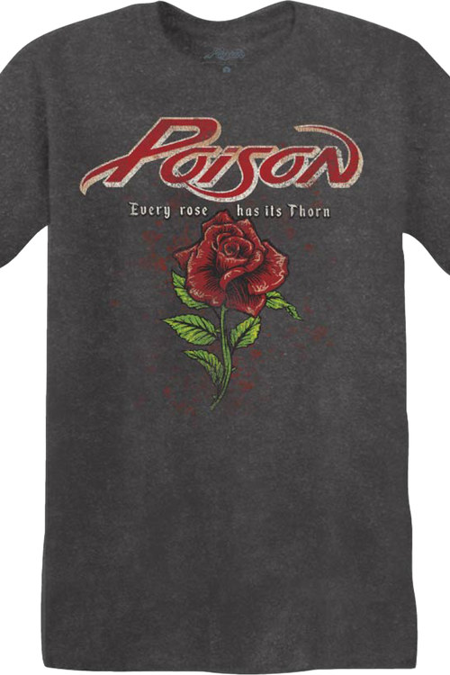 Vintage Every Rose Has Its Thorn Poison T-Shirt