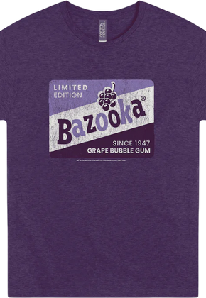 Vintage Grape Bazooka Bubble Gum T-Shirt
