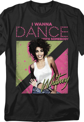Vintage I Wanna Dance With Somebody Whitney Houston T-Shirt