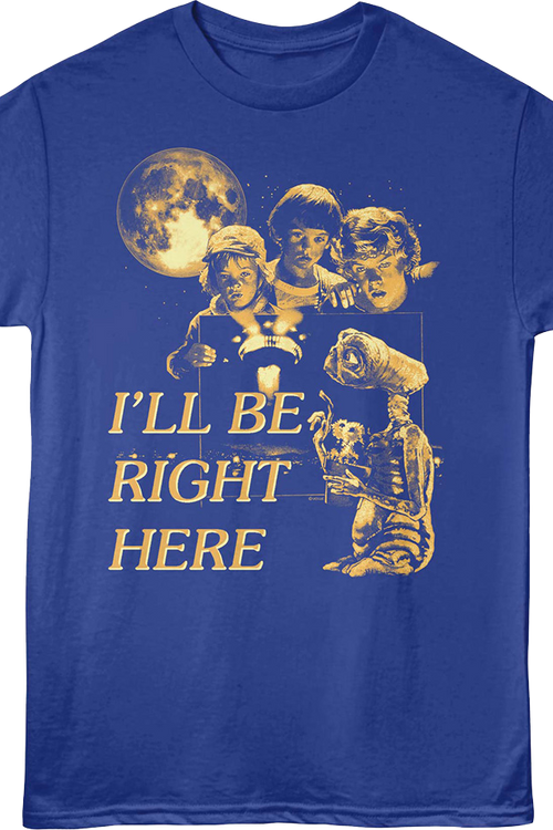 Vintage I'll Be Right Here E.T. The Extra-Terrestrial T-Shirt