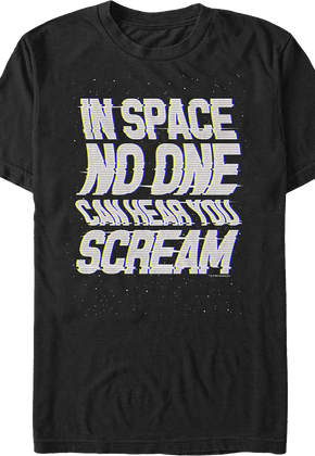 Vintage In Space No One Can Hear You Scream Alien T-Shirt