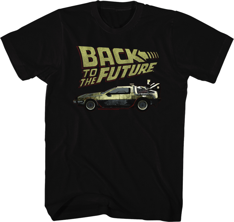 Vintage Logo & DeLorean Back To The Future T-Shirt