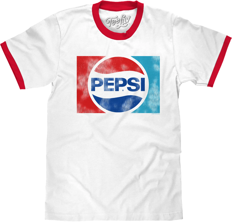 Vintage Logo Pepsi Ringer Shirt