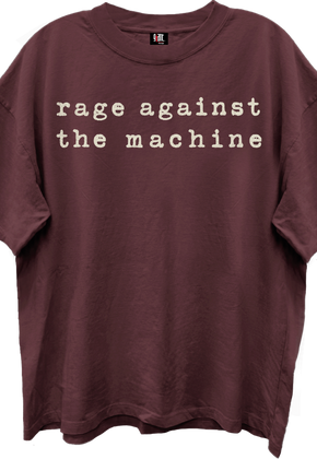 Vintage Logo Rage Against The Machine Oversized T-Shirt