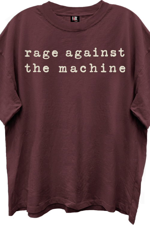 Vintage Logo Rage Against The Machine Oversized T-Shirt