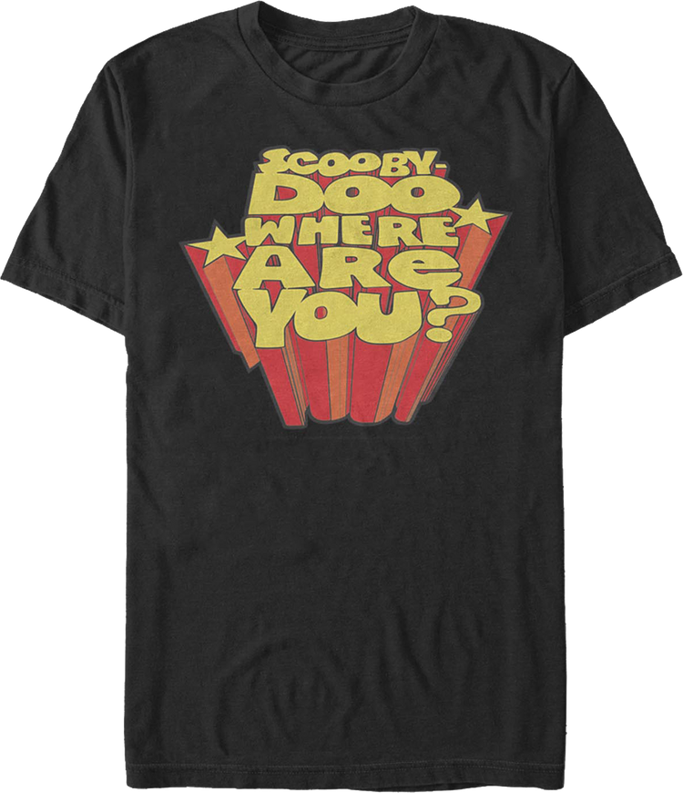 Vintage Logo Scooby-Doo Where Are You T-Shirt