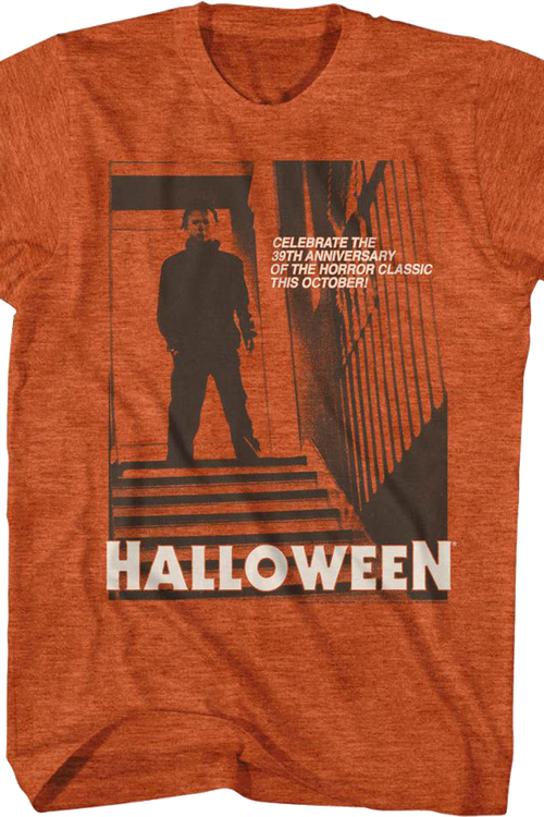 Vintage Michael Myers Staircase Halloween T-Shirt