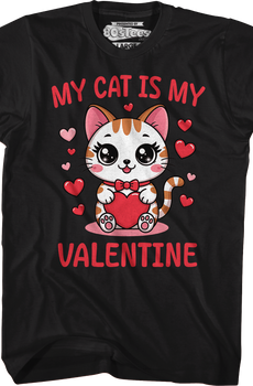 Vintage My Cat Is My Valentine T-Shirt